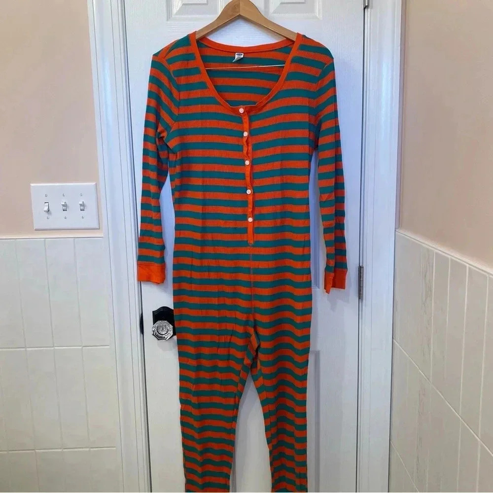 Old Navy Woman’s Christmas Pajamas One Piece Size L